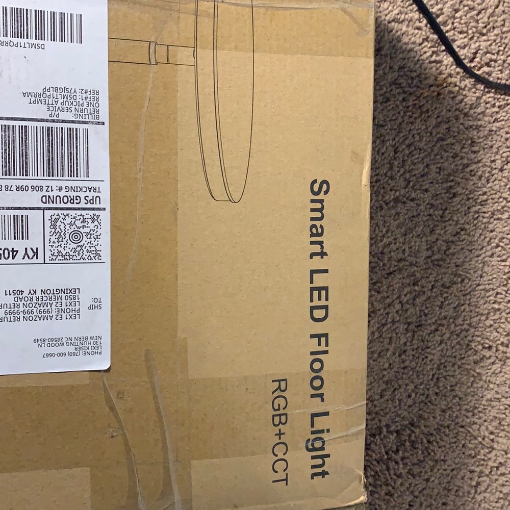 Smart led floor lamp